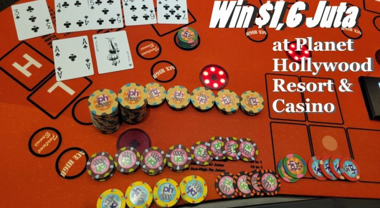 Menang $1,6 Juta di Permainan Poker Vegas